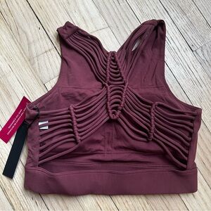 NWT Carbon38 Seminyak sports bra‎ small macrame crochet